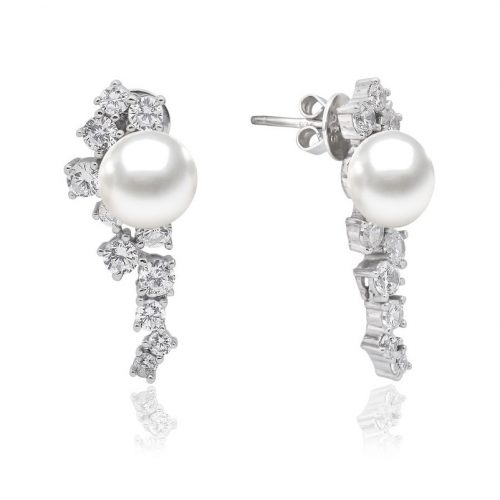 Gaura Pearls ezüst fülbevaló gyönggyel 1012260-00-4_9