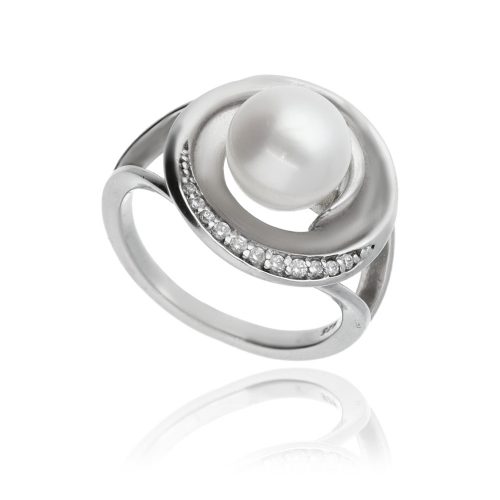 Ezüst gyűrű gyönggyel és kővel 1015148-52-5_2